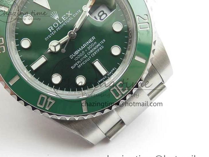 AAA Replica Watches Best Green LV Edition 2783 Bracelet and 1:1 Case Submariner 904L A2836 Ceramic TimelessDesign V Noob 116610 SS 0120